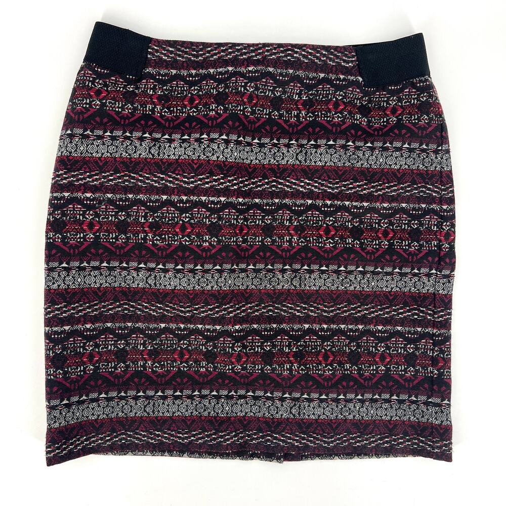 J. Jill Fair Isle Aztec Patterned Pencil Skirt Size Small Petite